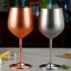 Stainless Steel Champagne Glases Electroplating Agave Cup Liquor Cocktail Goblet Juice Tumbler Party Restaurant Drinkware Cup