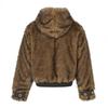 American Retro Fuzzy Hooded Puffer Coat Men 2026 Loose Casual Warm Winter Jacket