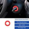 Carbon Fiber Ignition Key Hole Cover Trim Sticker For Chevrolet Sonic 2012-2016