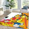 Garfield On Stage Square rugs are a great choice for living rooms, bedrooms, home décor, and as gifts