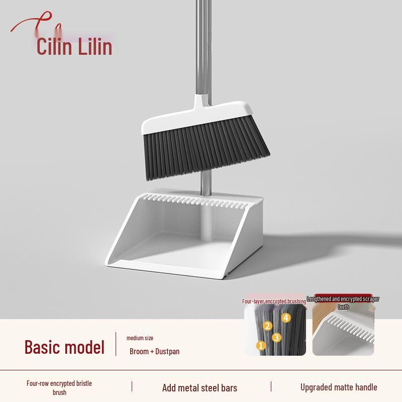 

Li Lin Большой складной набор веника и совка - Толстый, прочный, легко хранить бытовой инструмент для уборки