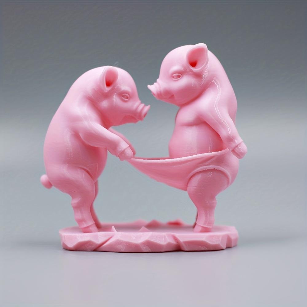 

A Cute Cartoon Pig Figurine, a Decorative Piece for Festivals, Perfect As a Holiday Gift.