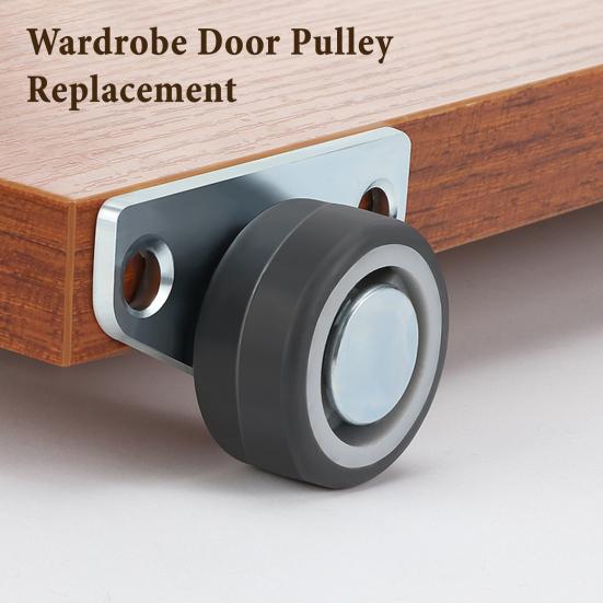 Yousheng 4/8Pcs Vertical Track Roller Wheel, Load-Bearing Anti-Sag Sliding Door Bottom Rollers, Heavy Duty Sliding Door Bottom Guide for Wardrobe