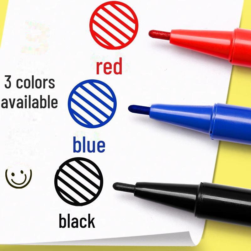 Waterproof Double-Headed Hook Pen for Students - Durable, Non-Fading, Art Marker for Primary and Kindergarten.
