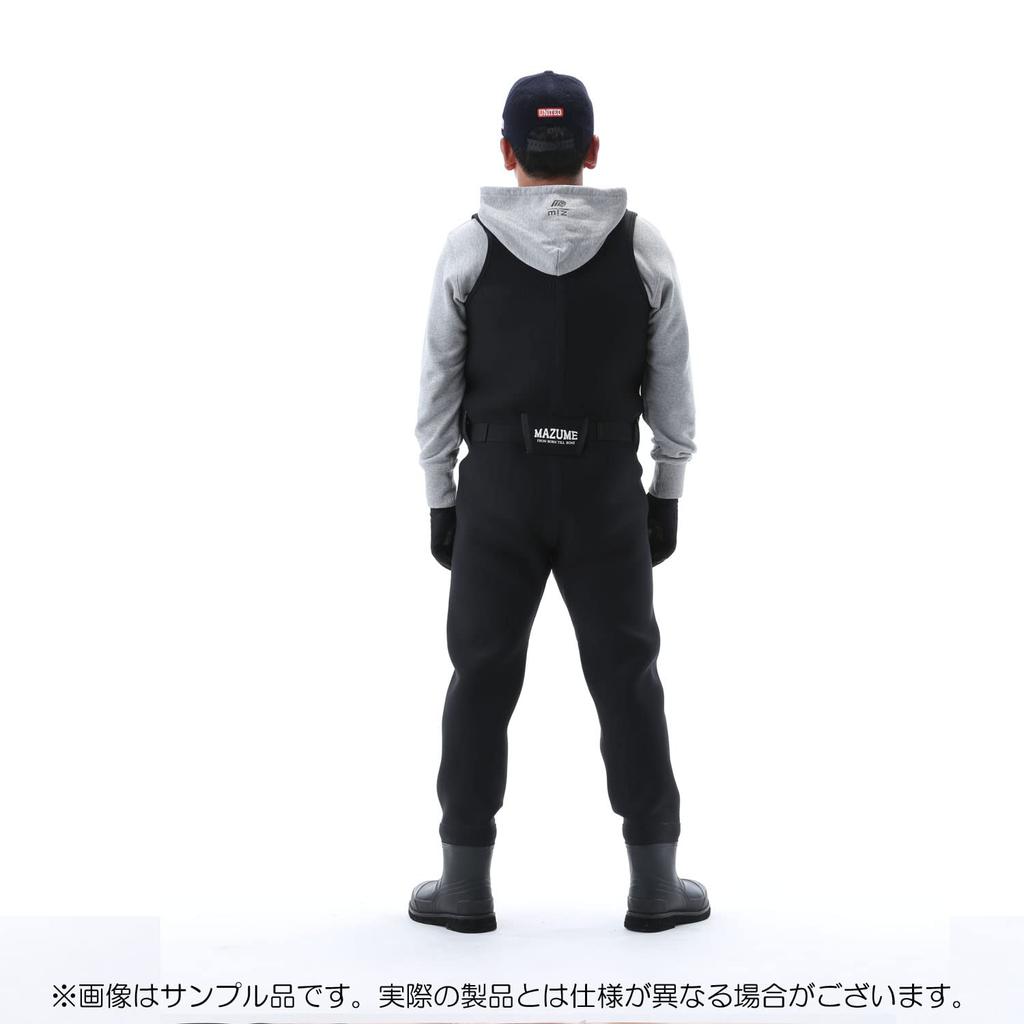 Mazume Neopren-Wathose mit Filzspikes (Nur Zehen und Ferse) MZBF-638-01 Schwarz M Größe