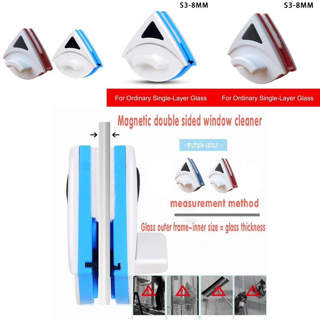 Durable Abs/pp Material Double Sided Glass Wiper With Soft And Wear-resistant Cleaning Strip