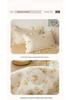 Korean Style Cotton Lace Air Conditioning Quilt - Floral Rabbit Pattern, Machine Washable, Summer Thin and Cool.