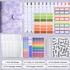 A6 Binder Notebook with Zipper Pocket Transparent Creative Refillable Cash Budget Planner, Multi-functional Organizer Journal