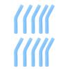 10Pcs/set Soft Silicone Straw Covers Metal Straws Tips Covers Fit for 8MM Wide Reusable Stainless Steel Straw Nozzles