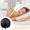 Hair Care Hat Double Layer Imitation Silk Sleep Hat Back Adjustable Buckle Turban Hat Solid Color Home Headwear