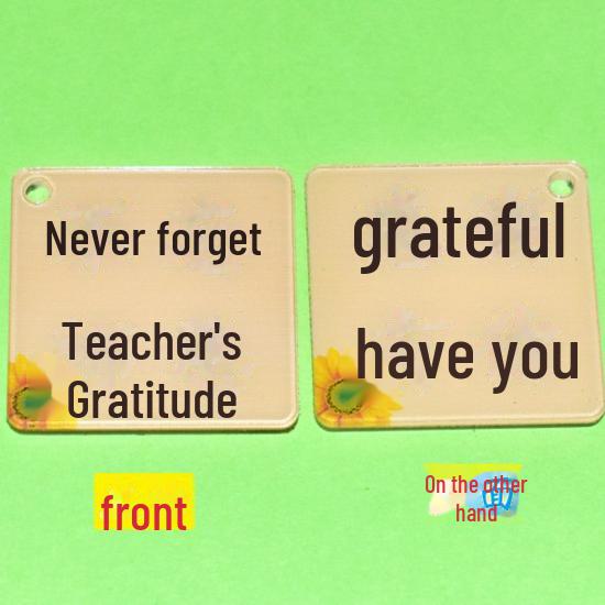 Double-Sided Cartoon Character Keychain: Peace & Joy Bag Pendant