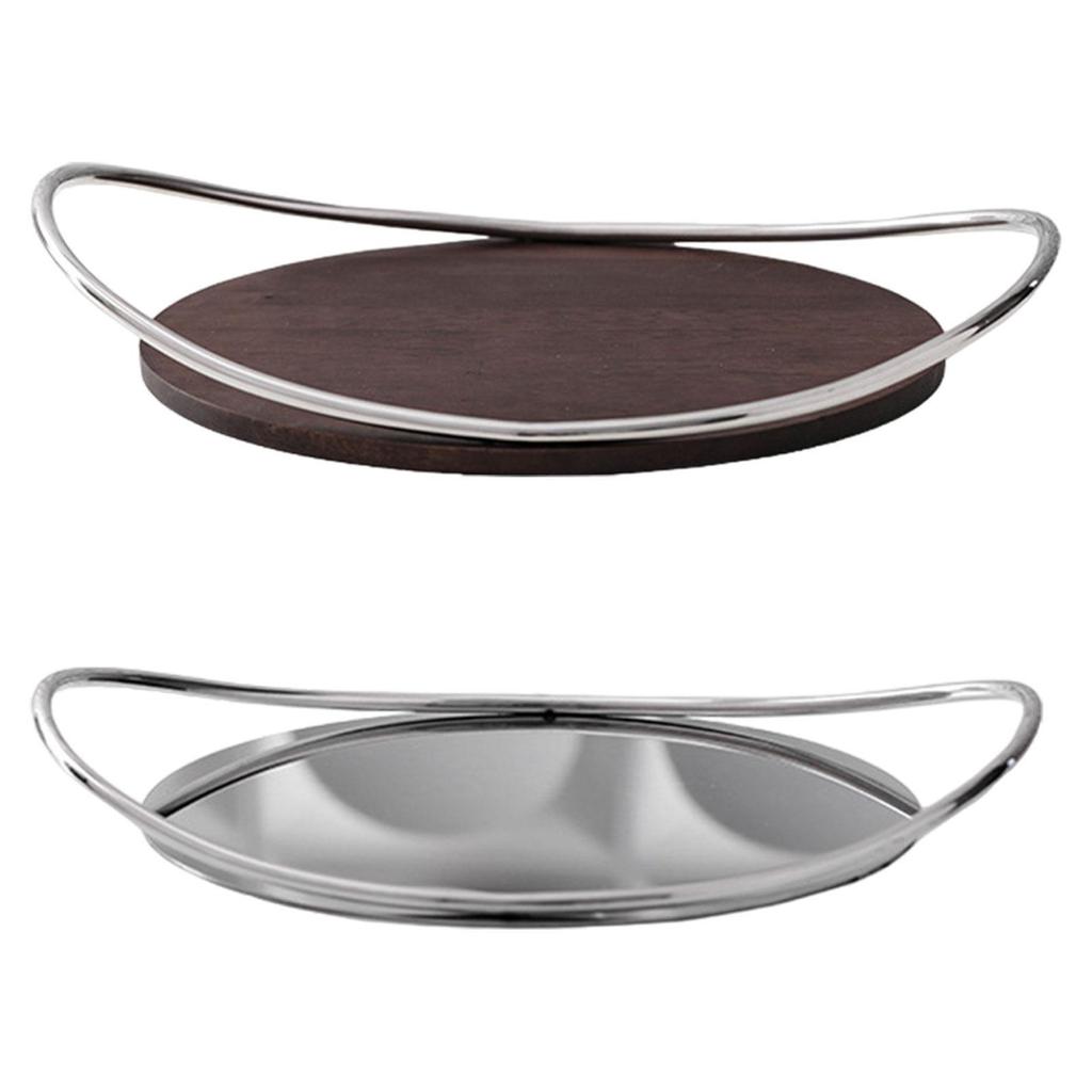 Mirror Serving Tray Meal Platter Food Storage Organizer for Office Wedding Home Birthday Housewarming