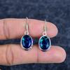 Blue Triplet Opal Gemstone 925Sterling Silver Jewelry Earring 1.38" M-3158