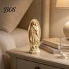 Decorative Religious Sculpture Virgin Mary Statue, Resin Sculpture, Blessed Holy Catholic Statue Mother Figurine for Home Desk Decor Faith Symbol