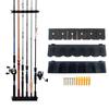 Wall Mounted Fishing Rod Rack Scratch-proof Fishing Pole Holder Bracket Storage Tool With Accessories