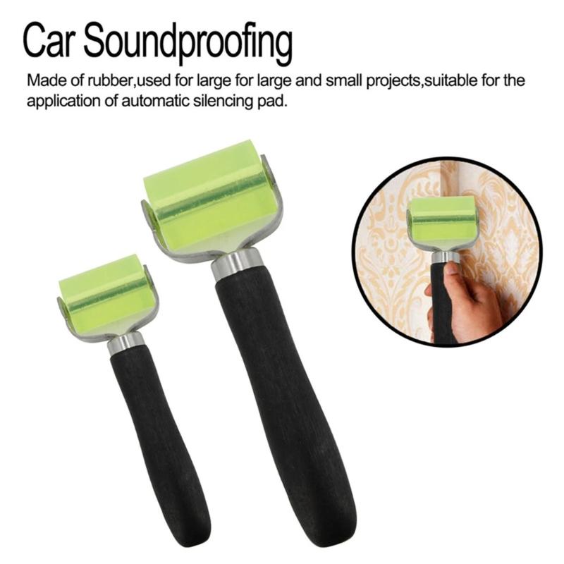 2Pcs Auto Soundproofing Wheel Rollers With Silicone Coating And Ergonomic Design Suitable for Motorcycle Vehicle Sound