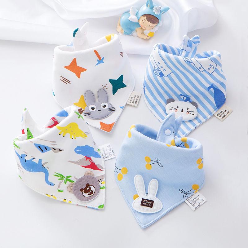 Unisex Triangle Baby Bibs: Pure Cotton, Waterproof, Super Soft, Double Snap, Scarf Wrap