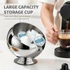 A25F-Coffee Pod Holder - Large Capacity Metal K Cup Serve For Nespresso Pod Storage Container With Silver Finish
