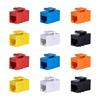 GeeekPi Cat6 RJ45 Keystone Jack Ethernet Keystone Jacks for Patch Multicolor 12-Pack Inserts, Panels,