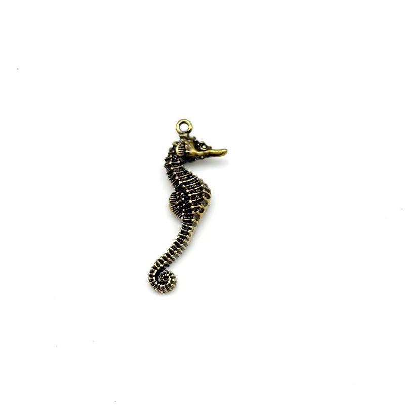 Brass Dolphin Figurine Vintage Handcrafted Rustic Finish Perfect For Aquarium Fish Tank Home Decor Collection