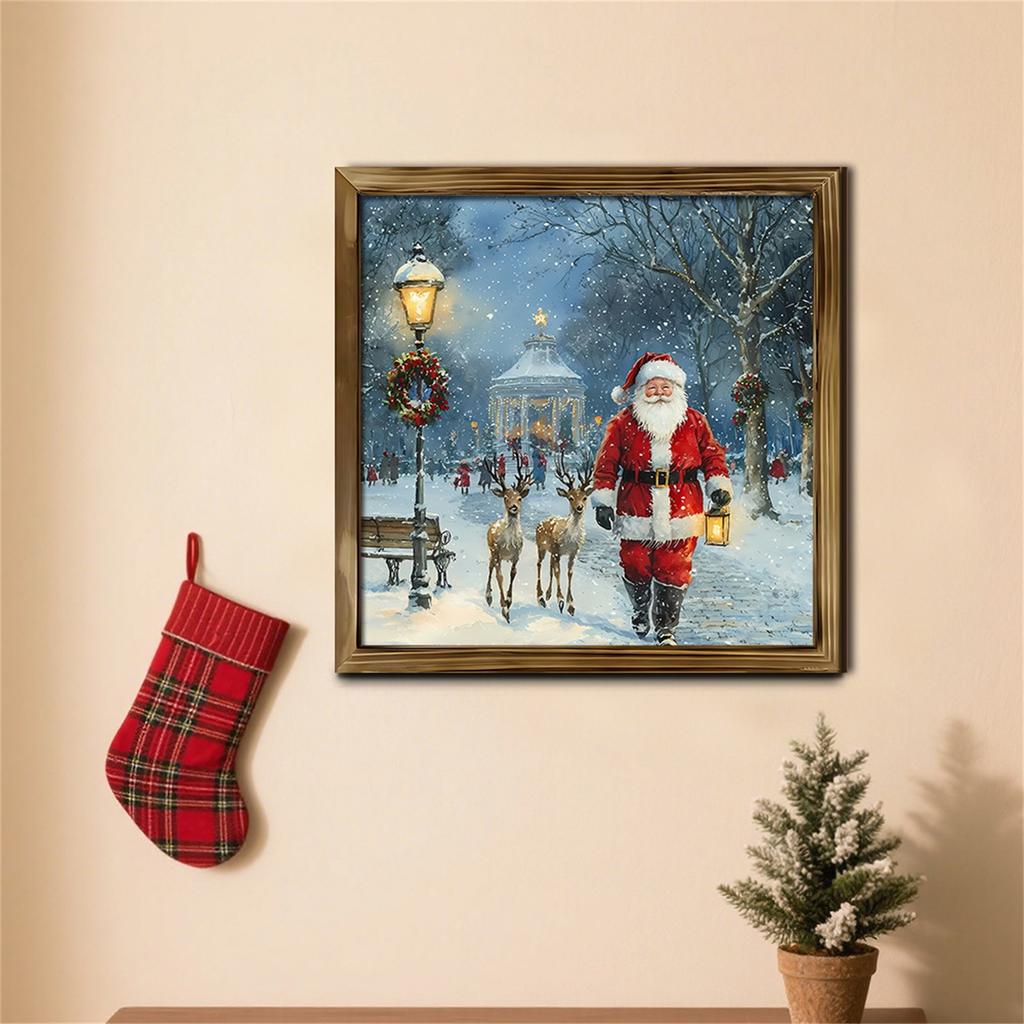 Christmas Christmas Tree Welcome Sign 2D Flat Wooden Holiday Party Hanging Sign Ornaments