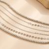 Europe, America, Sexy and Trendy, Cool Stacked Alloy Waist Women, Multi-layer Versatile Sequined Bead Chain Waist Chain