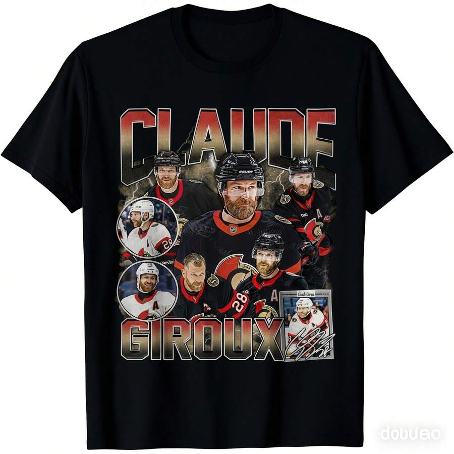 Claude Giroux Shirt For OTTAWA Hockey Sweatshirt Hockey Fan Shirt Giroux TShirt Bootleg Rap Tee
