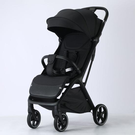 Yousheng Foldable Baby Stroller Portable High-View Seat with Storage Basket Cup Holder Hook Sunshade Shock Absorber Wheels Travel Stroller for Infant