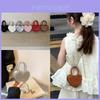 Girl Summer Heart Shaped Pu Shoulder Bag With Letter Print For Daily Use