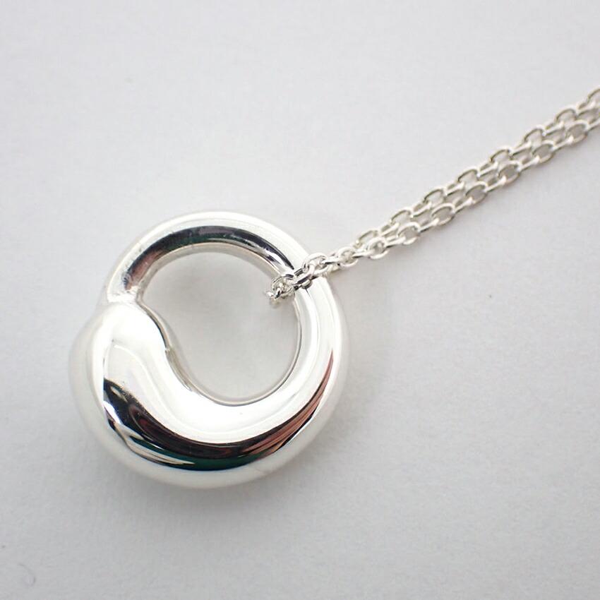 [Used] TIFFANY/Tiffany 925 Eternal Circle Pendant/Necklace/j37-3