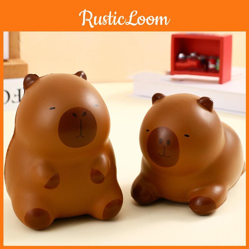 Creative Meladeka Capybara Squishy Toy Office Cartoon Stress Relief Figurine Gift