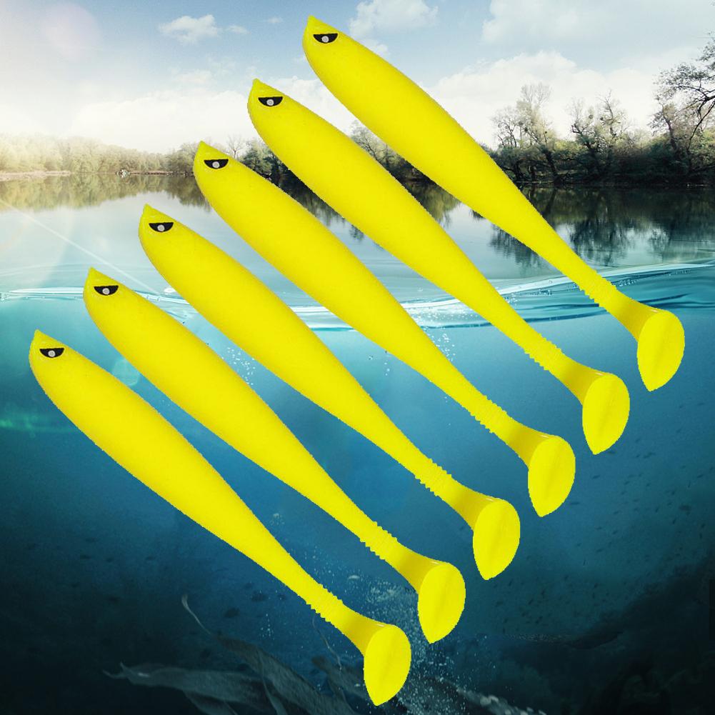 6Pcs Artificial Soft Bait 9cm Fish Wobblers Lure Multifunctional Fishing Lure Minnow for Saltwater Freshwater