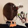 High-End Beaded Coconut Jelly U-Shaped Hairpin - Retro Acrylic Hair Clip Accessory