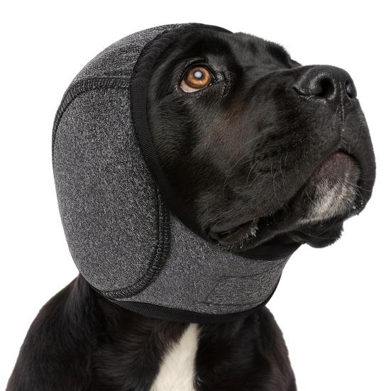 Noise Cancelling Ear Wrap, No Shake Dog Ear Muffs, Noise Reduction Earmuffs from Thunder Vacuum, Dog Calming Ear Wrap for Grooming Bathing Swimming