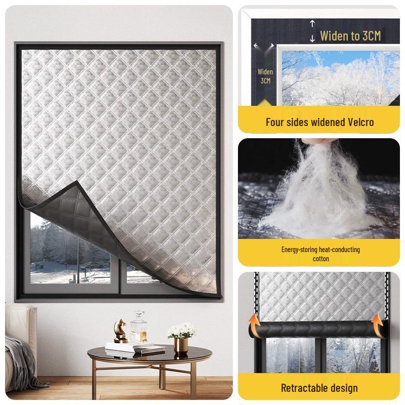 Wiatroodporne zasłony z grafenu do magazynowania ciepła: Zimowa folia izolacyjna zapewniająca ciepło i ochronę przed zimnem w sypialniach.