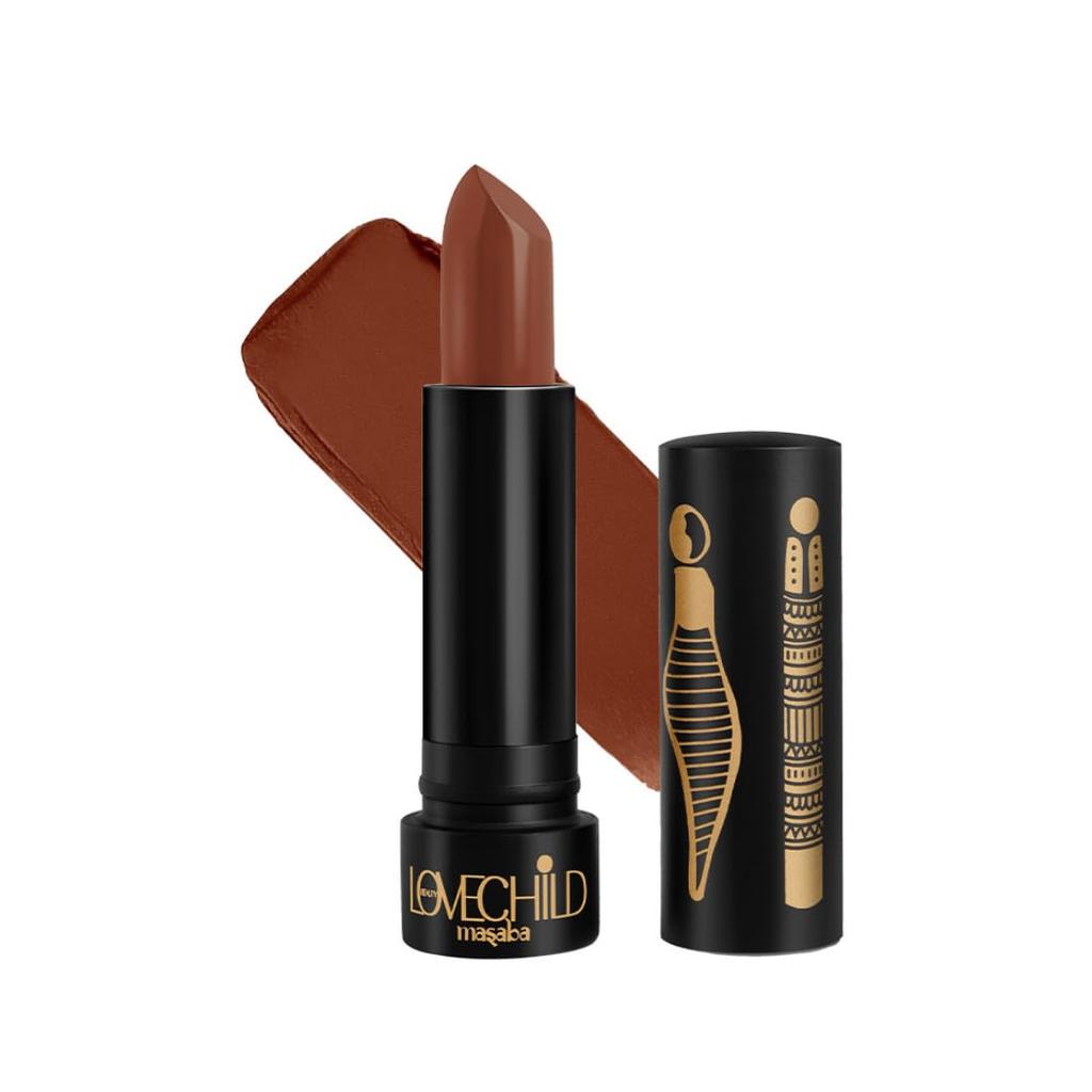 LoveChild Masaba Ultra Matte Deep Brown Lipstick, Long Lasting Upto 6Hrs, Transfer-Proof, Hydrating & Nourishing Nude Bullet Lipsticks For Women, L