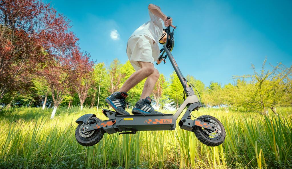 Kukirin G2 Folding Electric Scooter, 800W Motor, 45km/h, 48V 15.6Ah Battery, Dual Disc Brake, 10 Inch Vacuum Tire