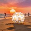 1pc Puppy Love Heart Theme Soccer Ball Football, Size 5, Lightweight PVC, Outdoor Training Soccer Ball,Gift J61473
