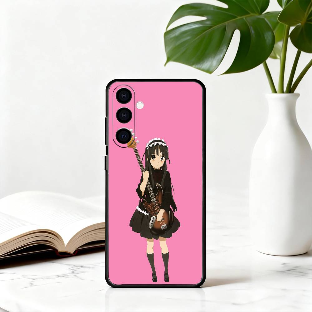 K-K-ON Mio Akiyama-KMA Phone Case For Samsung Galaxy A73,A72,A71,A70,A53,A52,A51,Soft Silicone Black Cover