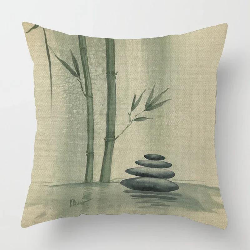 Beach landscape pattern throw pillow cover with short plush print for living room sofa decoration cushion cover pillow covers