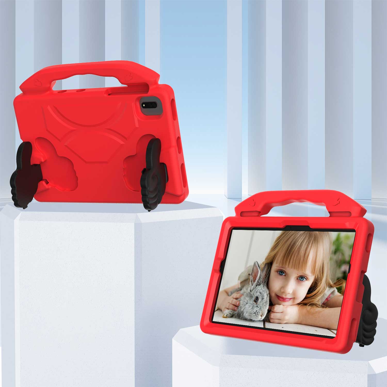 

Case for Lenovo Xiaoxin Pad 2024 Plus 11.5 Tab M11 P11 Pro Gen2 TB-330FU 331FC J606F 706F 350FU 350XU EVA Shockproof Kids Cover Xiaoxin Pad 2024 красный
