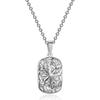 Non Fading Compass Pendant Necklace Silver Color Geometric Pendant Necklace  for Men Women