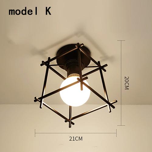 Retro Deckenleuchte Schwarz/Weiß E27 220V Vintage Deckenleuchte Lampe Gemütliche Deko für Schlafzimmer Flur Esszimmer Schwarz Loft