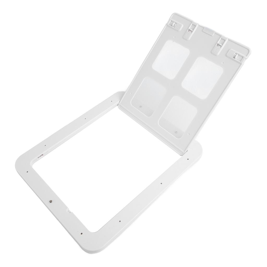 Haustier-Fliegengittertür Atmungsaktiv Geräuschlos Mückenschutz Gratfreier Kunststoff Katzenklappentür Weiß S