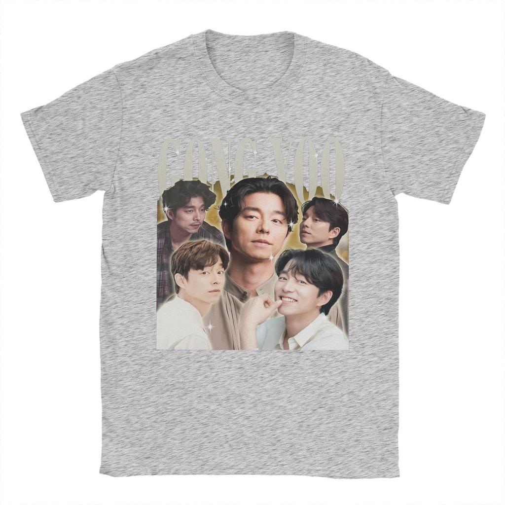 Gong Yoo Retro 90er Jahre T-Shirts Herren Damen Reine Baumwolle Neuheit T-Shirt Rundhals T-Shirt Kurzarm Kleidung Übergröße