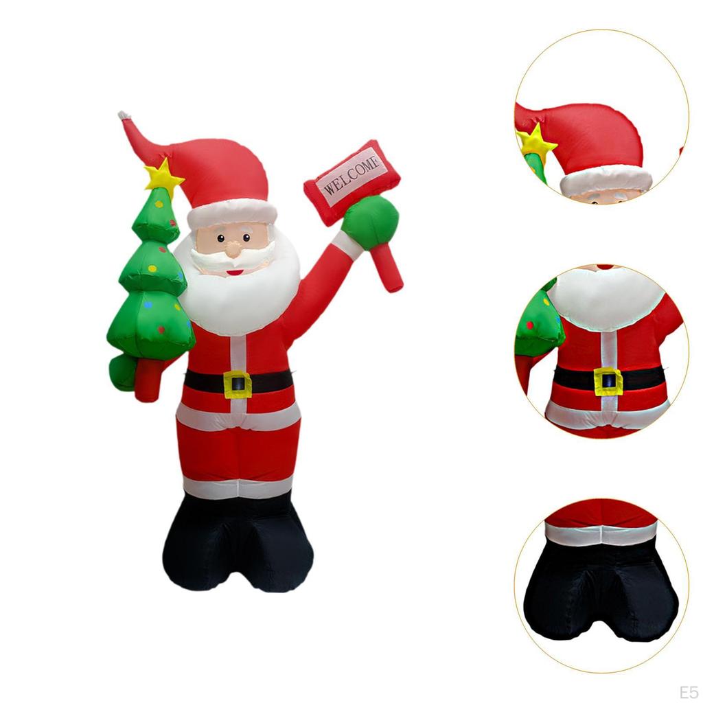 Christmas Inflatable Santa Claus Blow Yard Decoration Funny Large Props Weatherproof Xmas