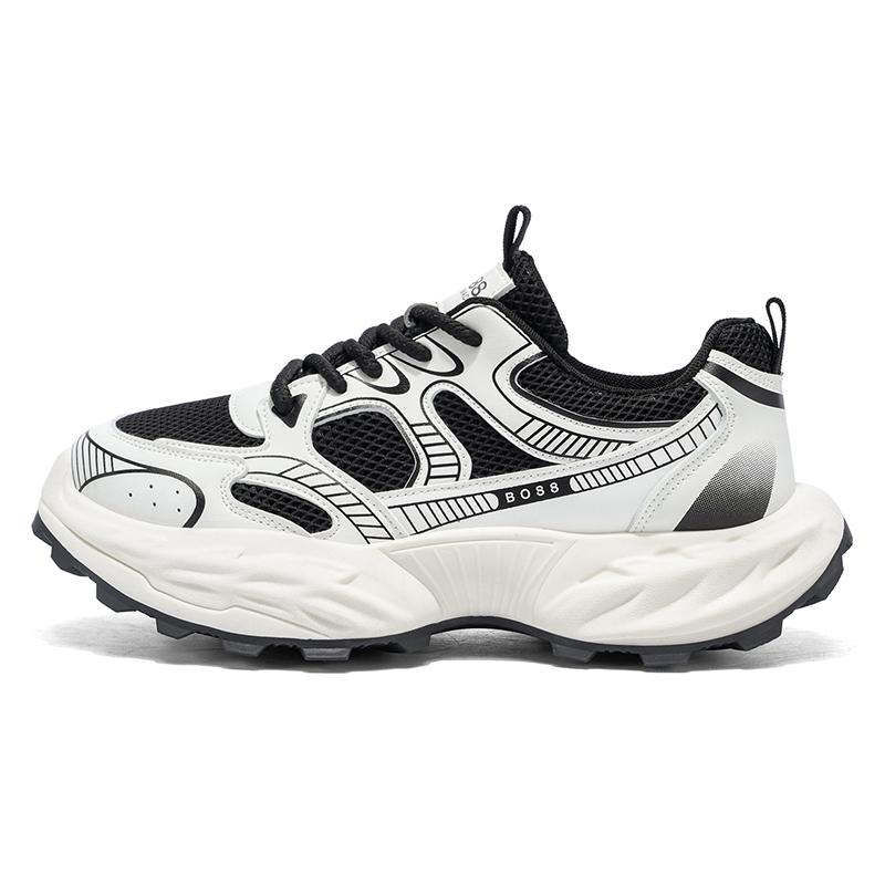 Herrsko Andningsbar Tjocksulad Casual Sneakers Utomhuslöpning Fyra Säsonger Nya Tennis Herr Mjuka Sulor Komfort Herrsneakers