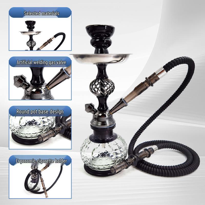 Mini Lantern Double Tube Glass Shisha Mouthpiece