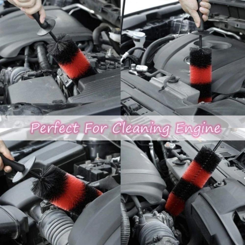 Soft Bristles Auto Wheel Cleaning Brush Detailing Design Rim Tire Detailing Brush Rim Cleaning