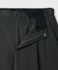 Musinsa Standard Wide Bermuda Hidden Banding Half Slacks [Dark Gray]